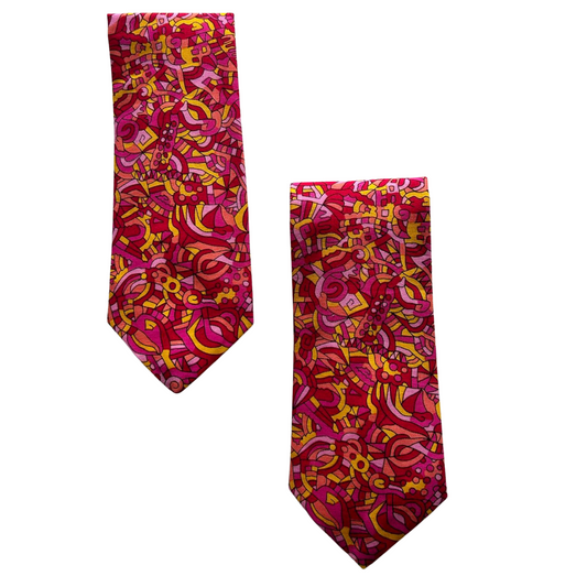 Geometric- Pink/Yellow