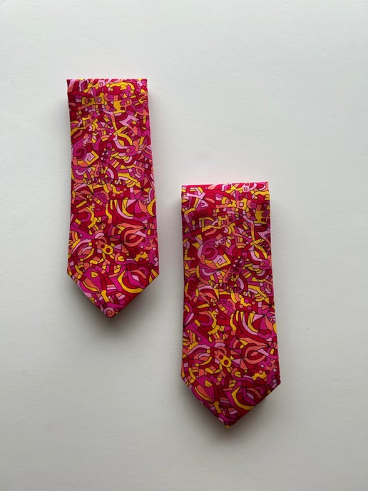 Geometric- Pink/Yellow